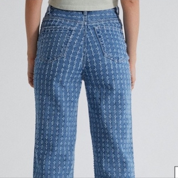 Nwot PacSun Medium Blue Distressed Dad Jeans Size 24 - Picture 2 of 13